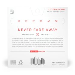 D'Addario XSE1052, Strenges�t til elektrisk guitar, XS Coated .010-.052